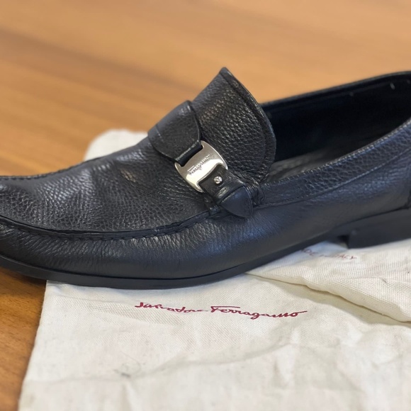 Ferragamo Grandioso Gancini Leather Loafers main image 7